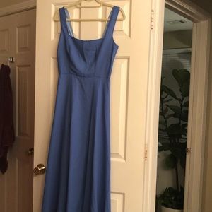 Blue chiffon dress